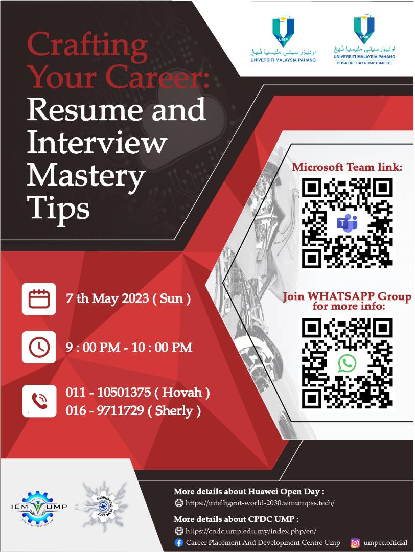 Creafting Your Career: Resume and Interview Mastery